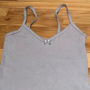 Rib Lace Aritzia V-neck Cami